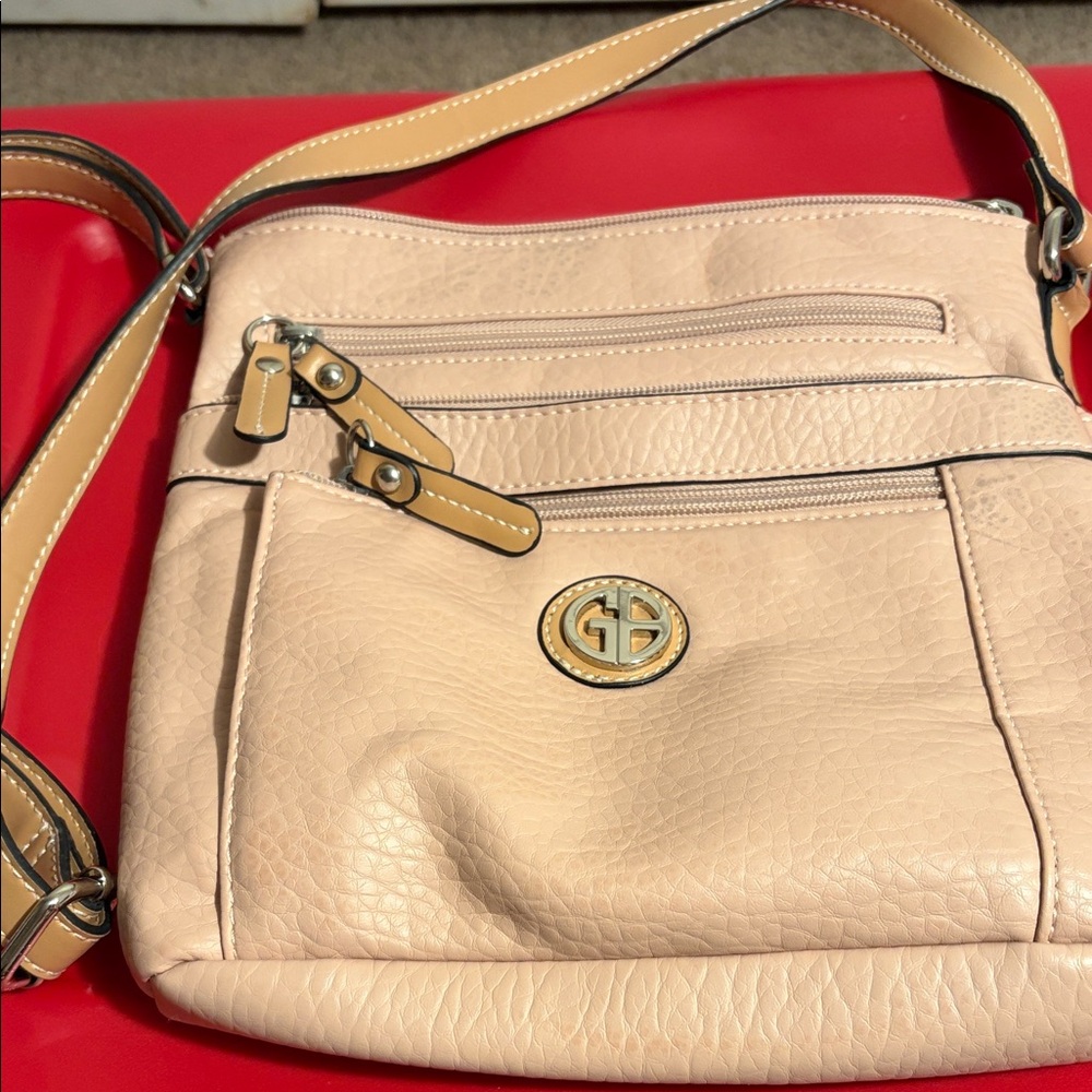 Giani Bernini Cream Crossbody Bag